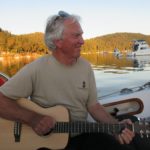 Brian guitar sunset Montague Harbour